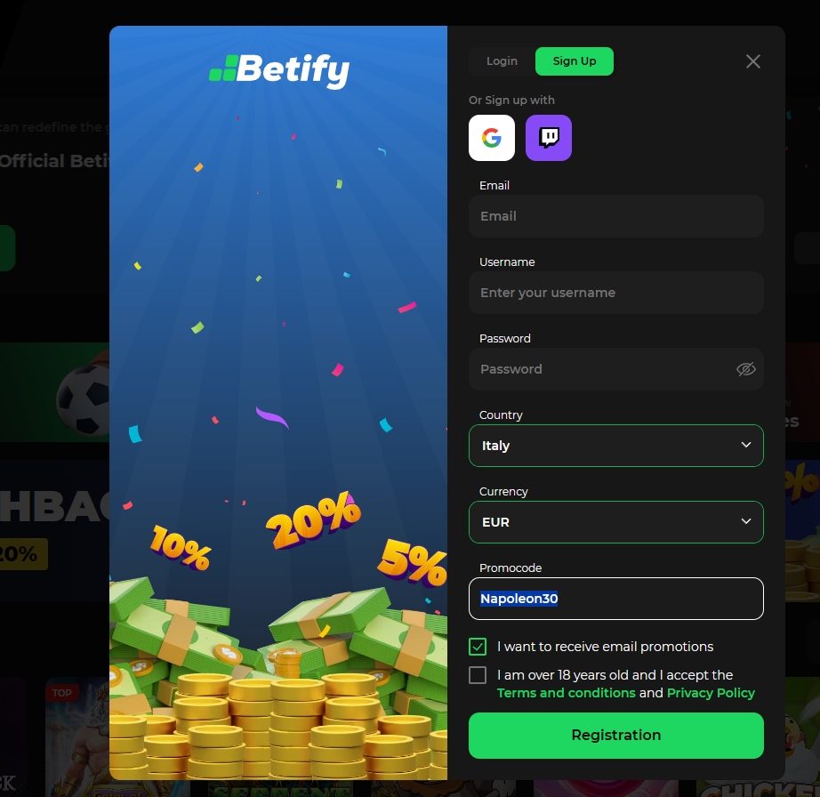 Betify - 30 Zatočení Zdarma